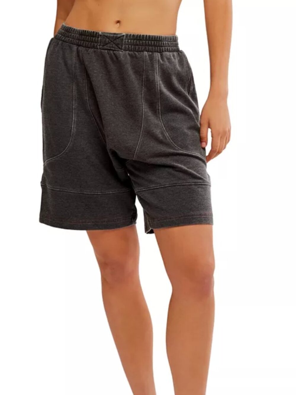 Free People Intimately Women's Don't Wait Up Harem Shorts Gray, Size Medium